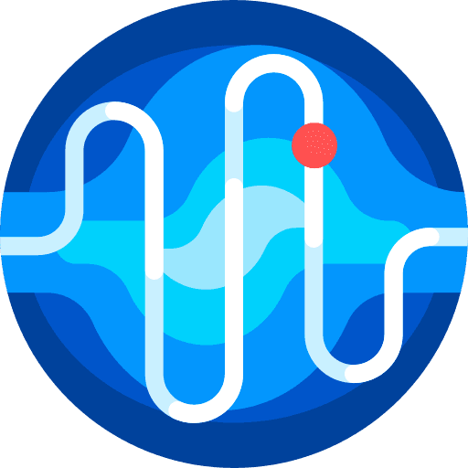 blue sine wave